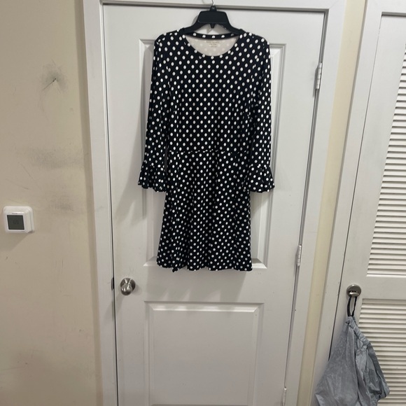 Kate spade dress sz  large Polka Dot Black and White Dress - Picture 7 of 8